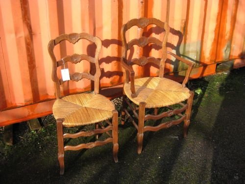 French Dining Chairs 4 Plus 2 Carvers
